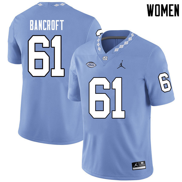 Jordan Brand Women #61 Tommy Bancroft North Carolina Tar Heels College Football Jerseys Sale-Carolin